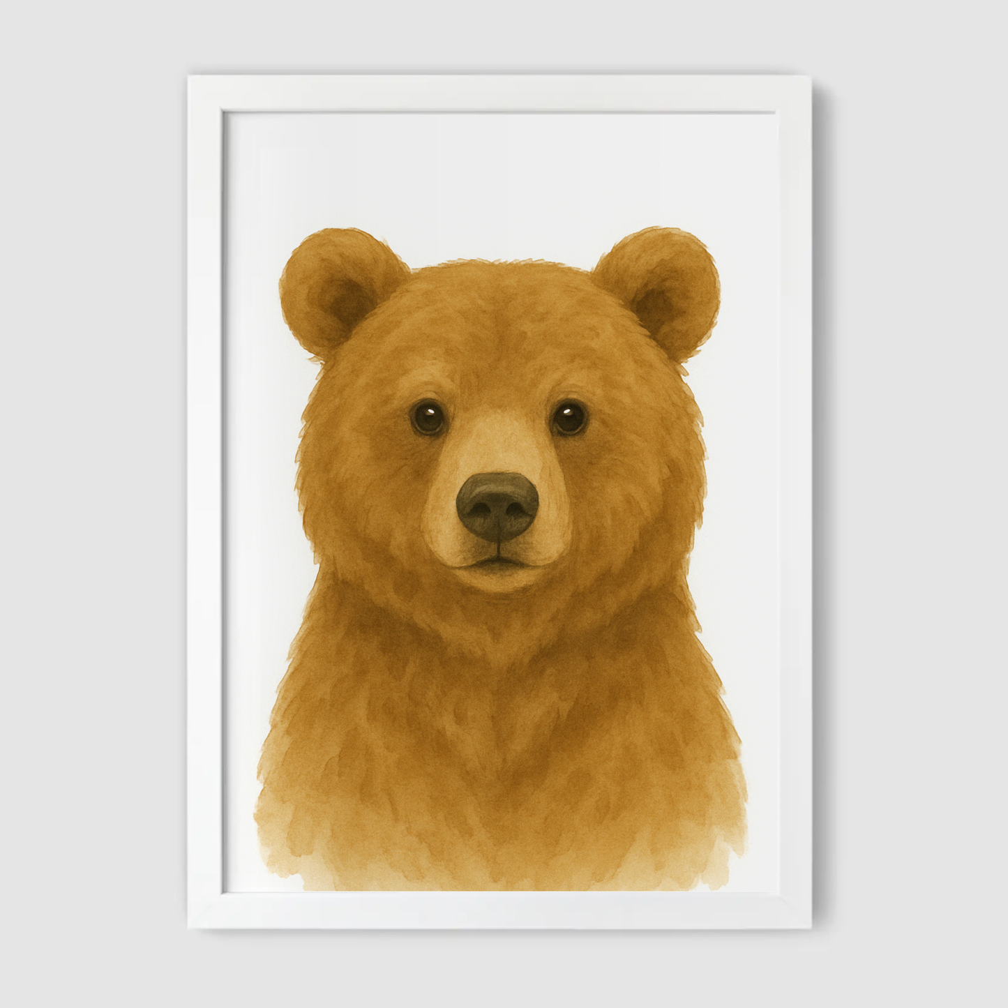 Baby Bear Nursery Print - Woodland Animal Collection