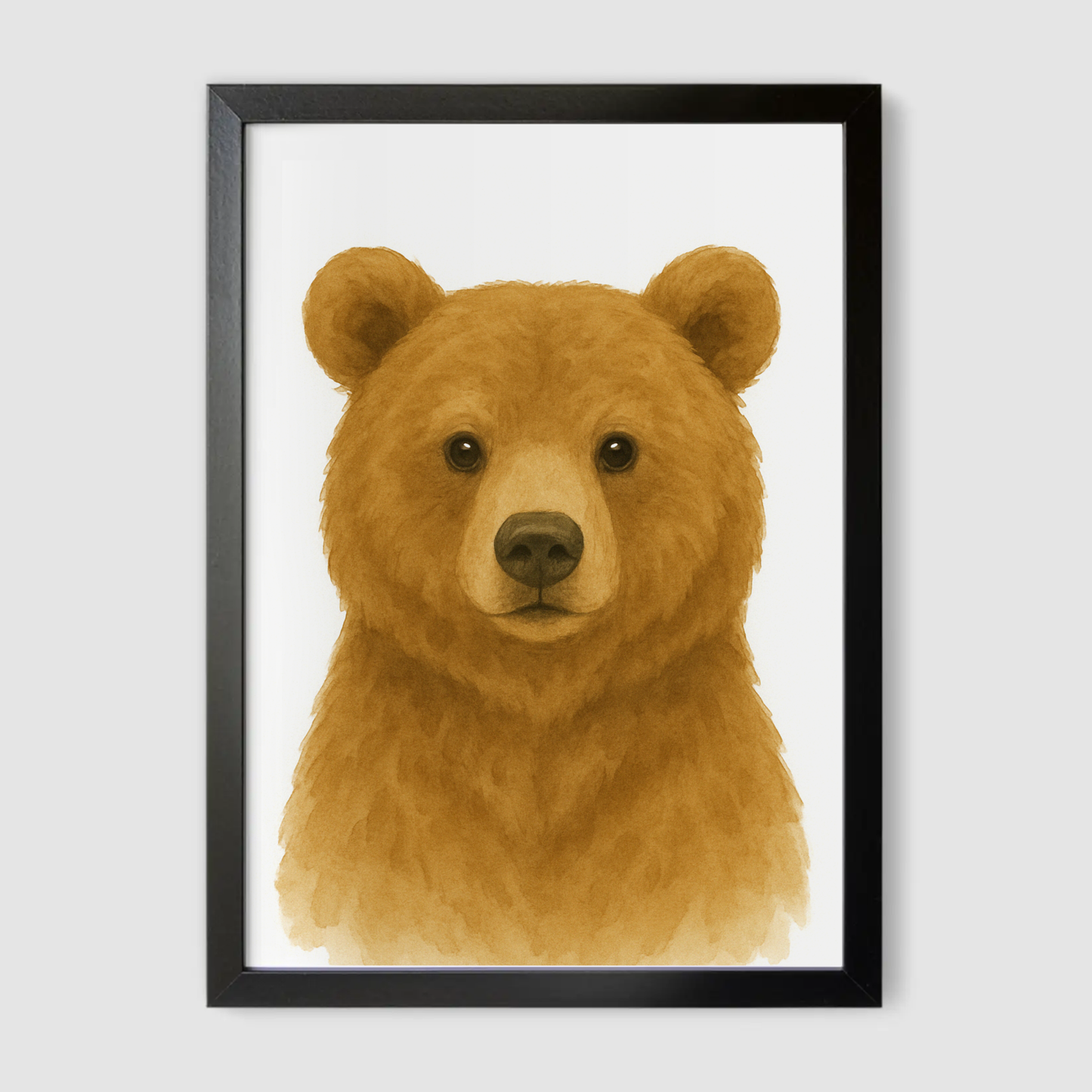 Baby Bear Nursery Print - Woodland Animal Collection