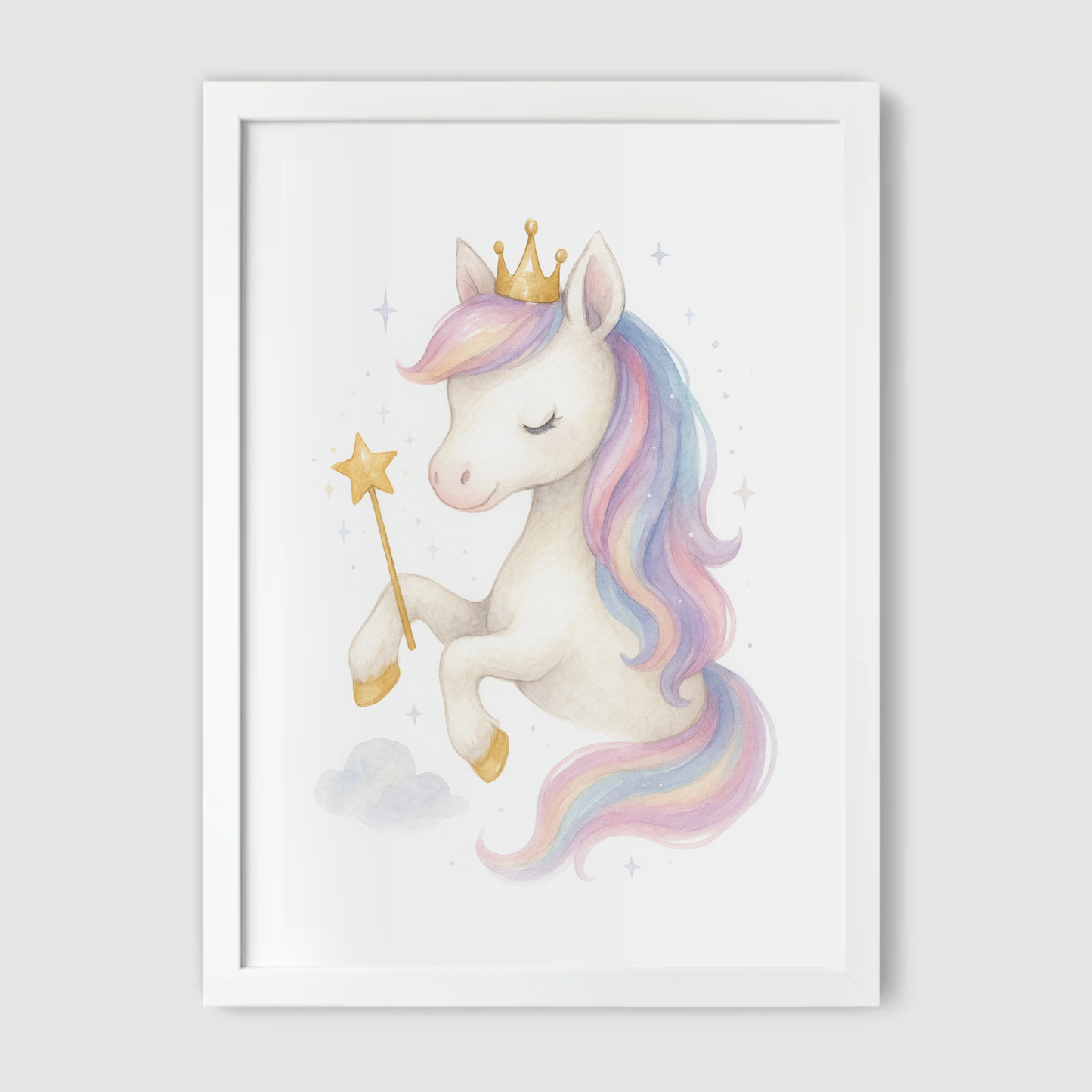 Unicorn Magic Wand Print - Unicorns Collection