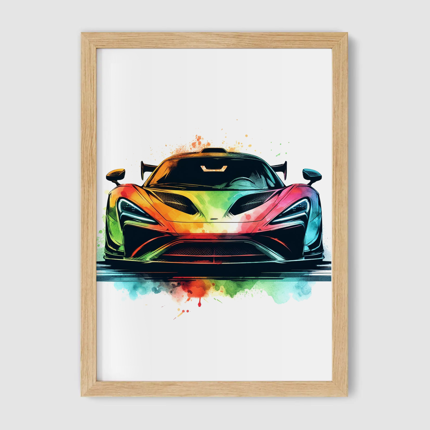 Multicoloured Supercar Print - Vehicles Collection