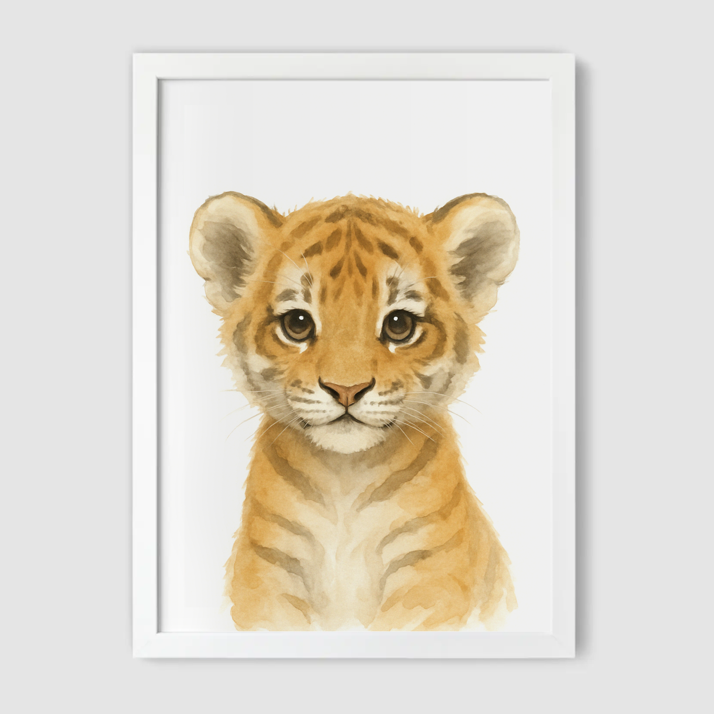 Baby Tiger Nursery Print - Safari Animal Collection