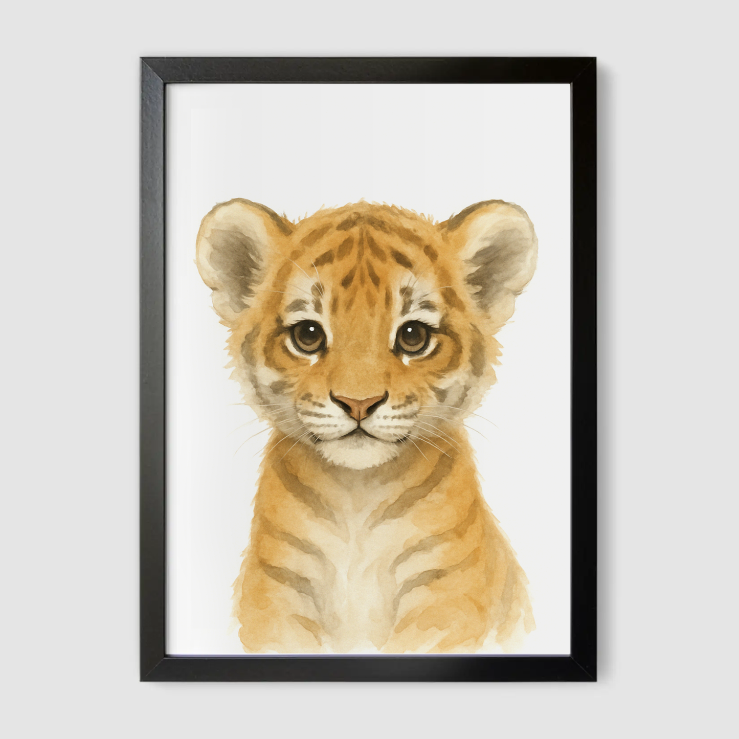 Baby Tiger Nursery Print - Safari Animal Collection