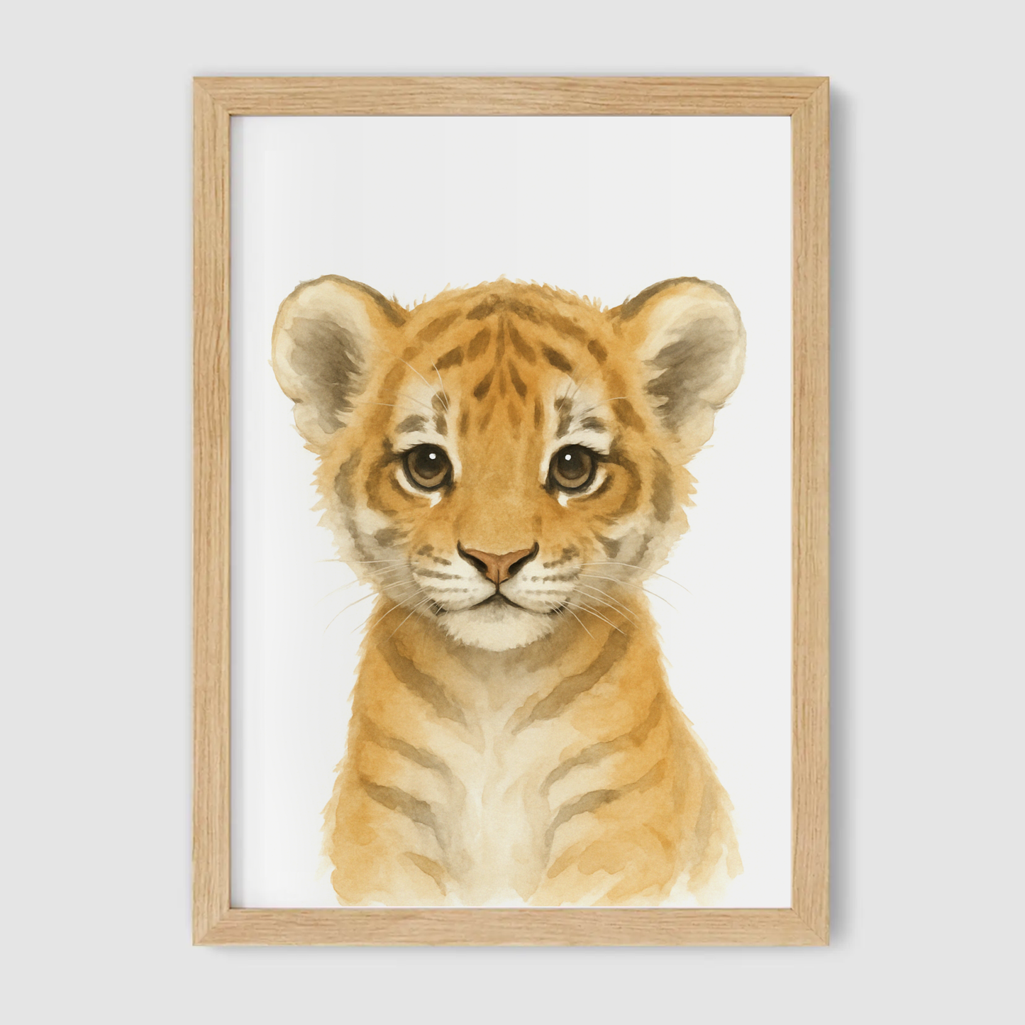 Baby Tiger Nursery Print - Safari Animal Collection