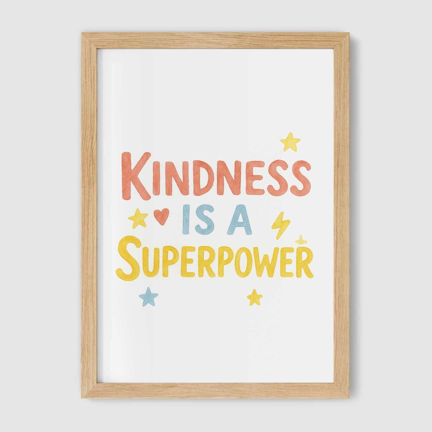 Kindness is a Superpower Print - Superhero Collection