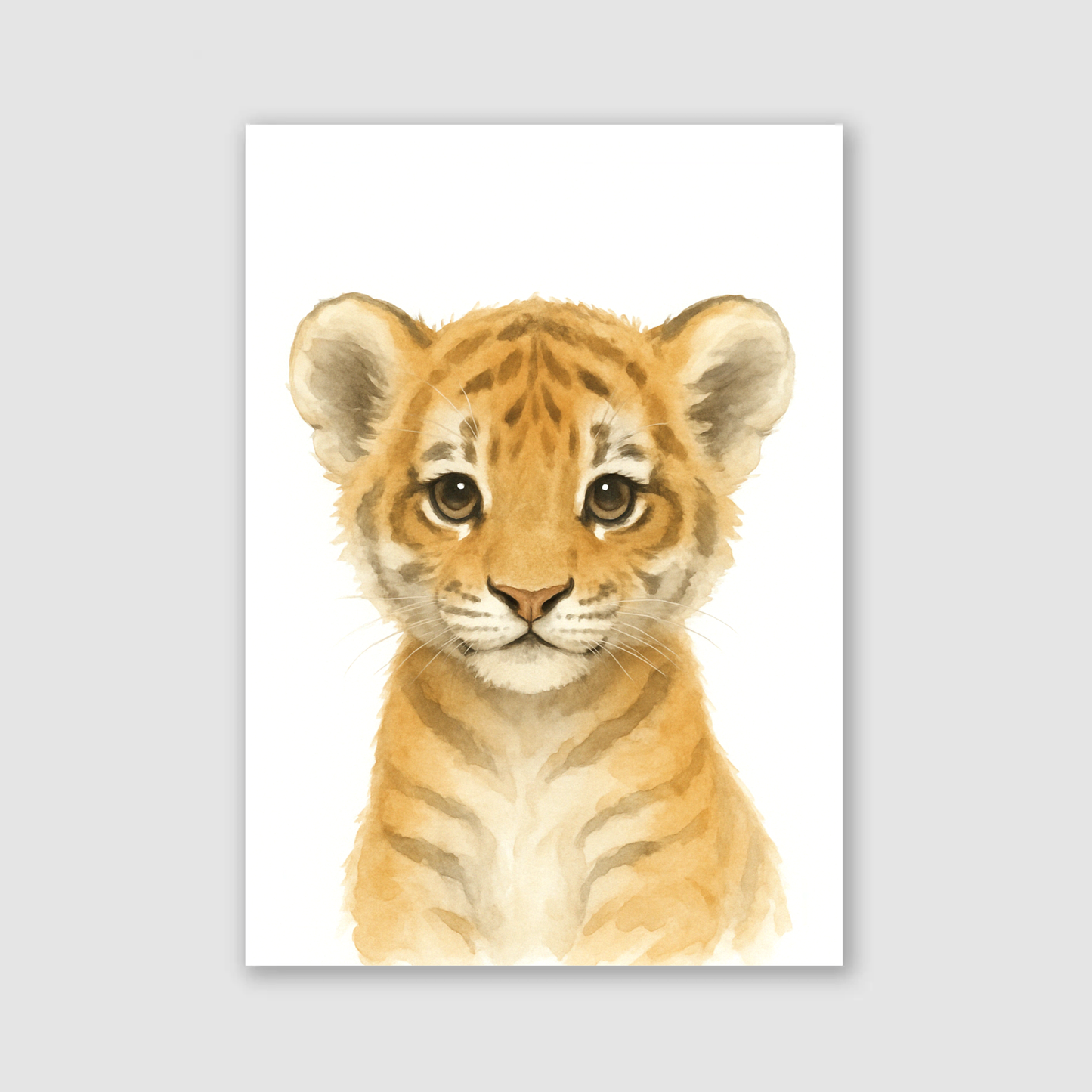 Baby Tiger Nursery Print - Safari Animal Collection