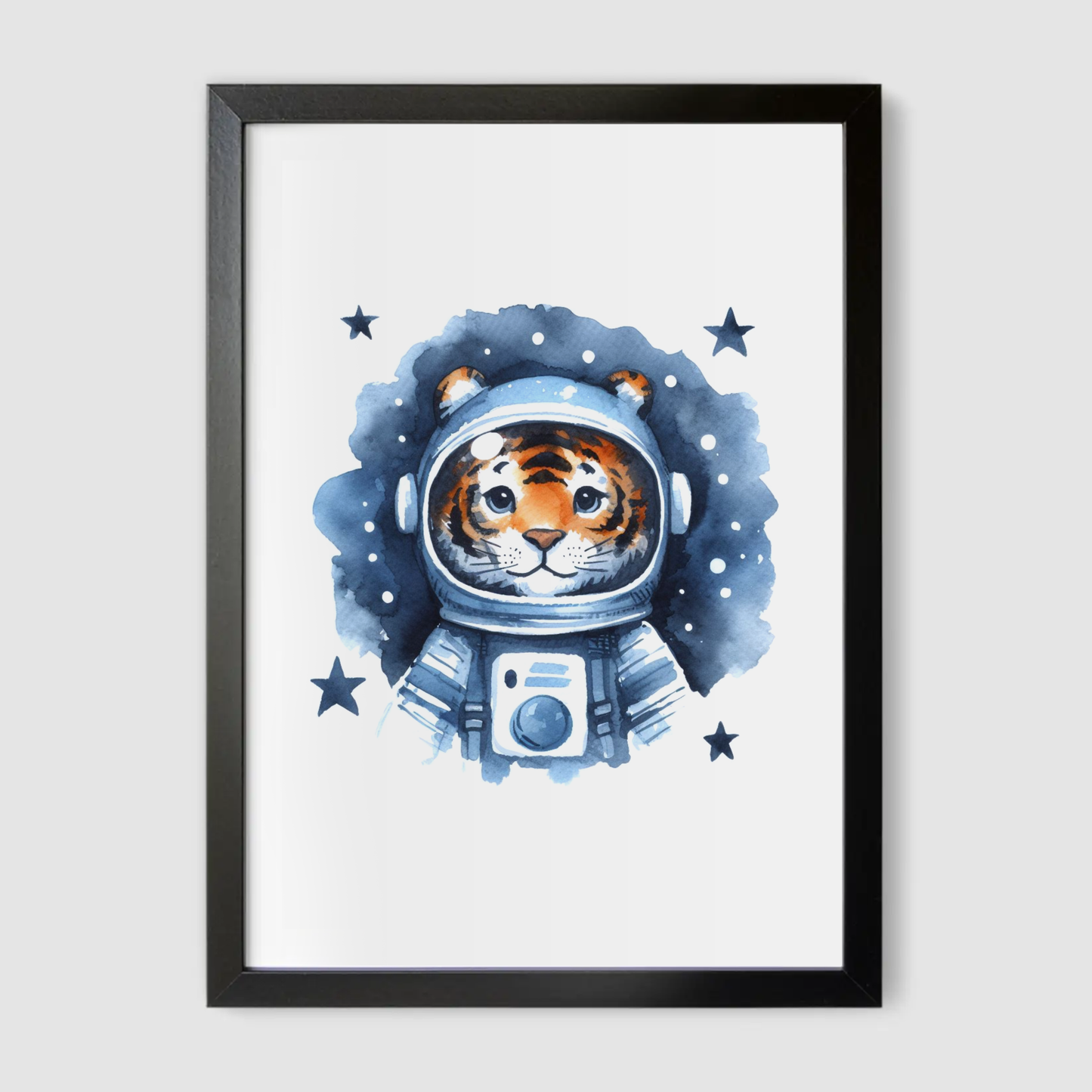 Tiger Spaceman Print - Nursery Space Collection