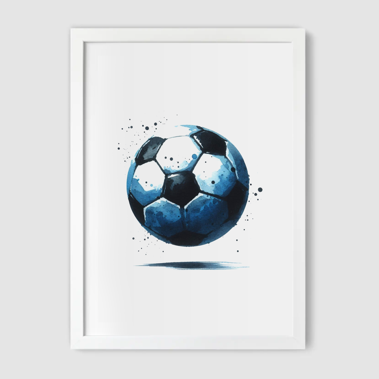 Blue & Black Football Print - Football Collection