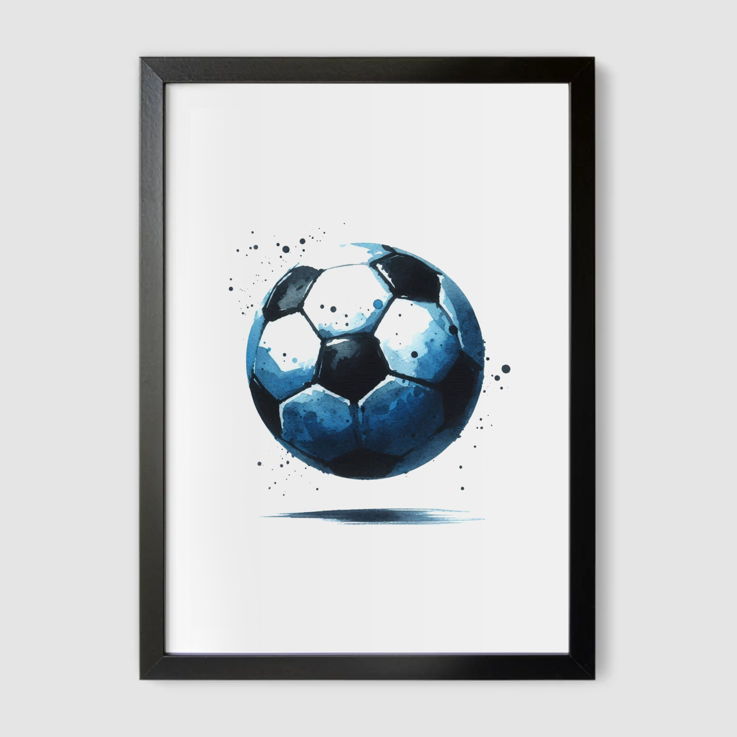 Blue & Black Football Print - Football Collection