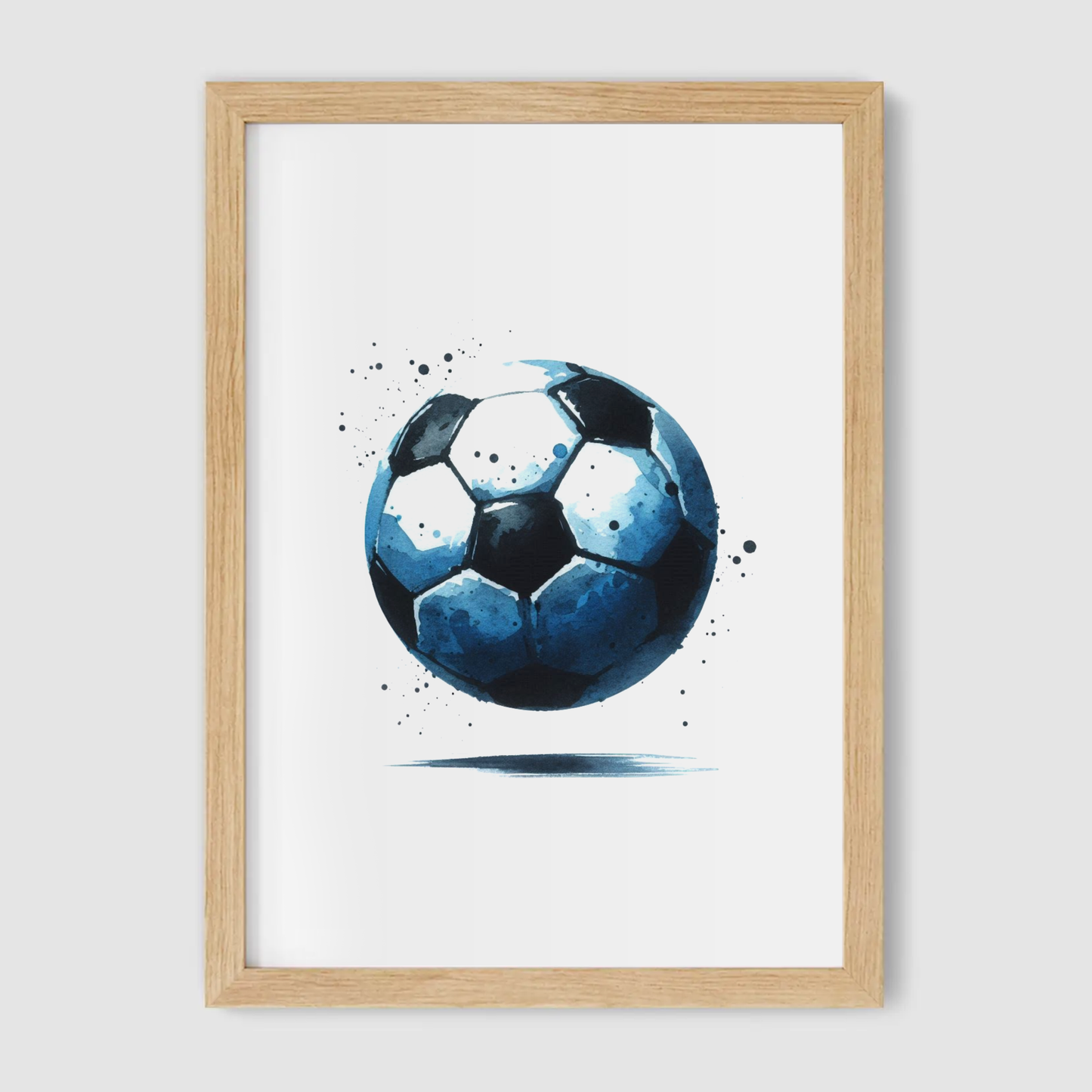 Blue & Black Football Print - Football Collection