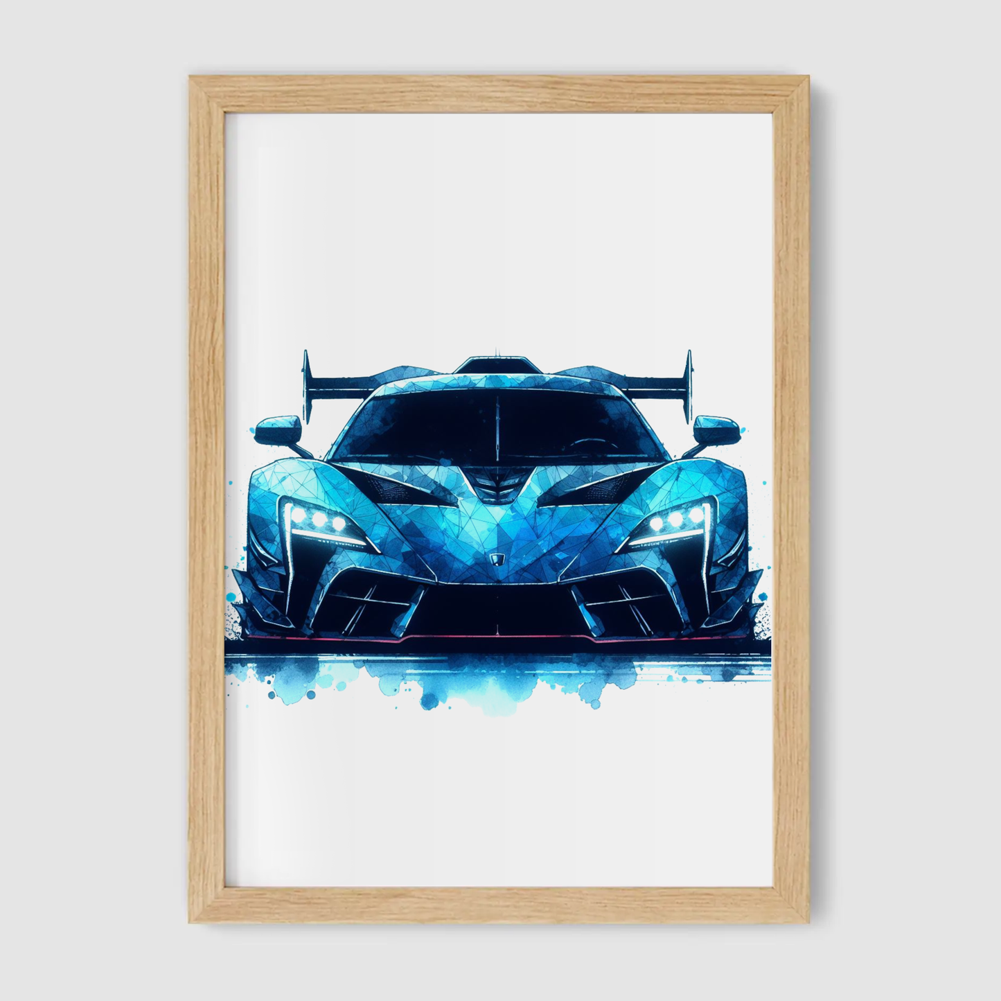 Blue Supercar Print - Vehicles Collection