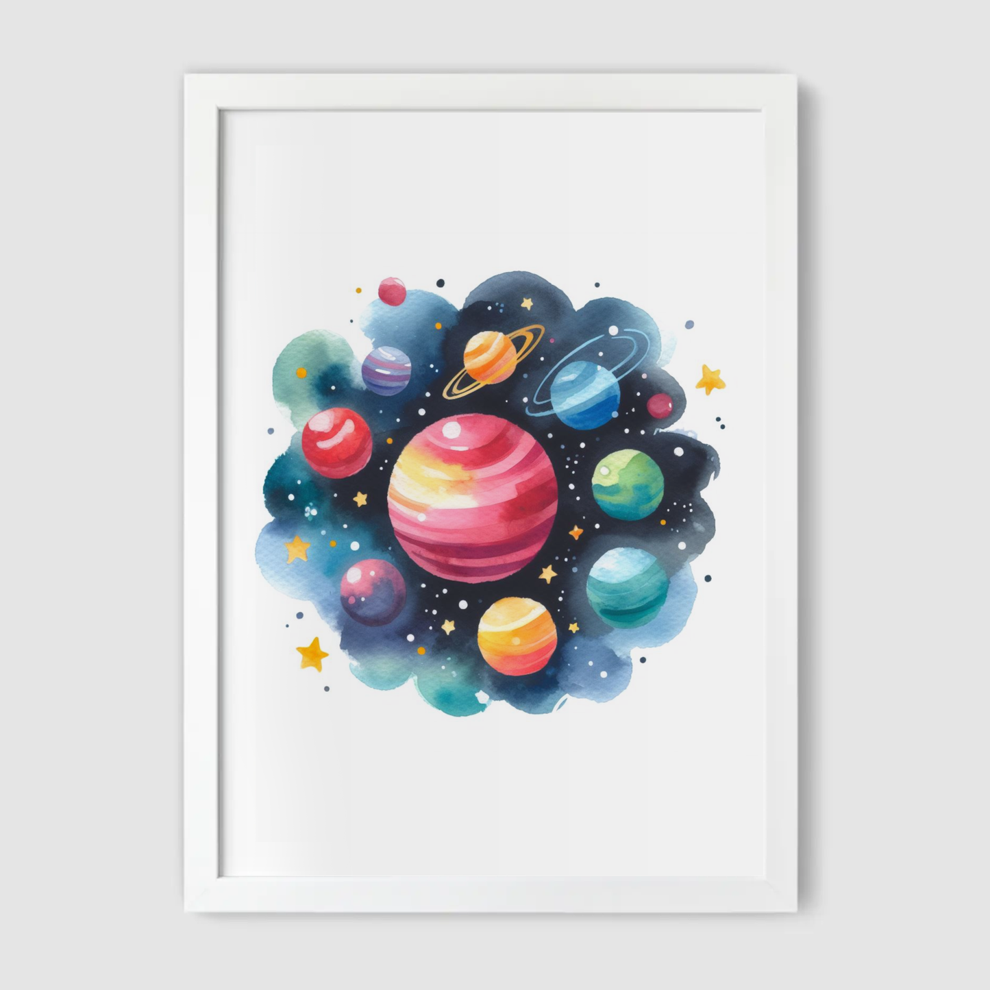 Solar System Print - Nursery Space Collection