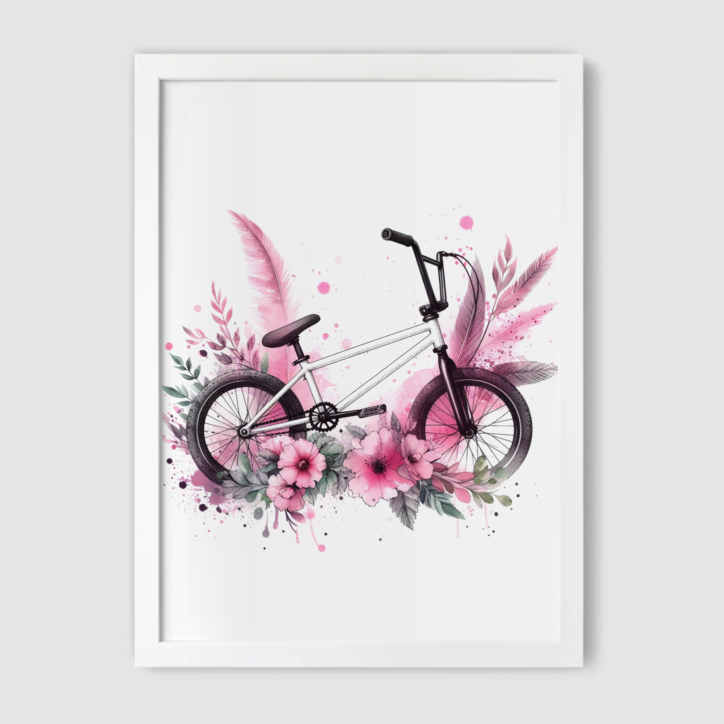 Pink BMX Print - Biking & BMX Collection