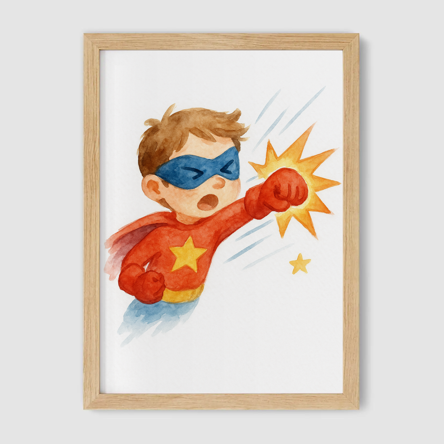 Boy Superhero Strength Print - Superhero Collection