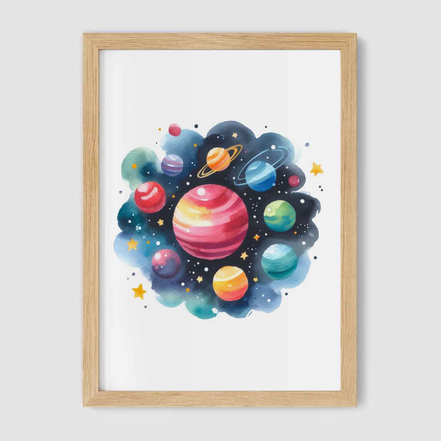 Solar System Print - Nursery Space Collection