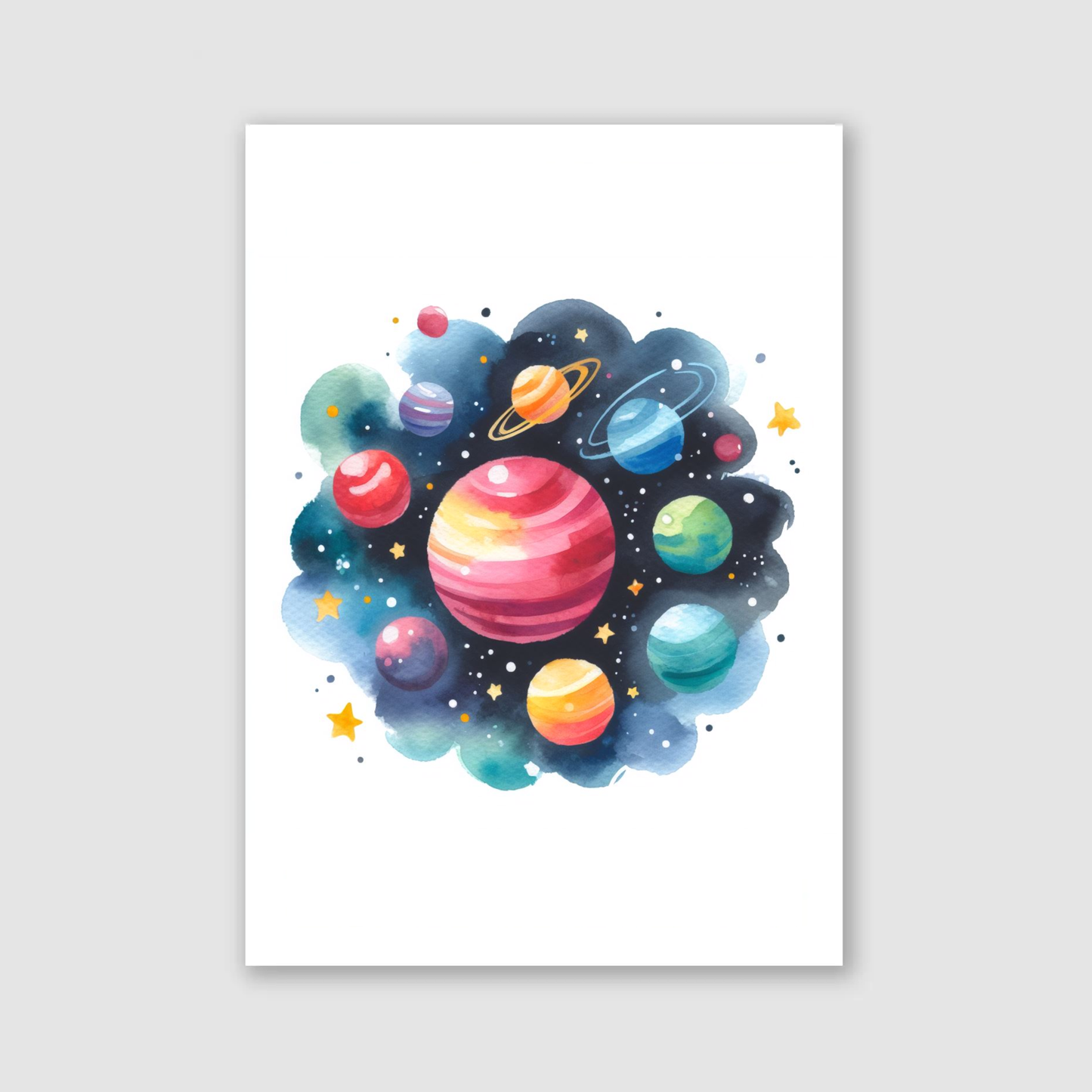 Solar System Print - Nursery Space Collection