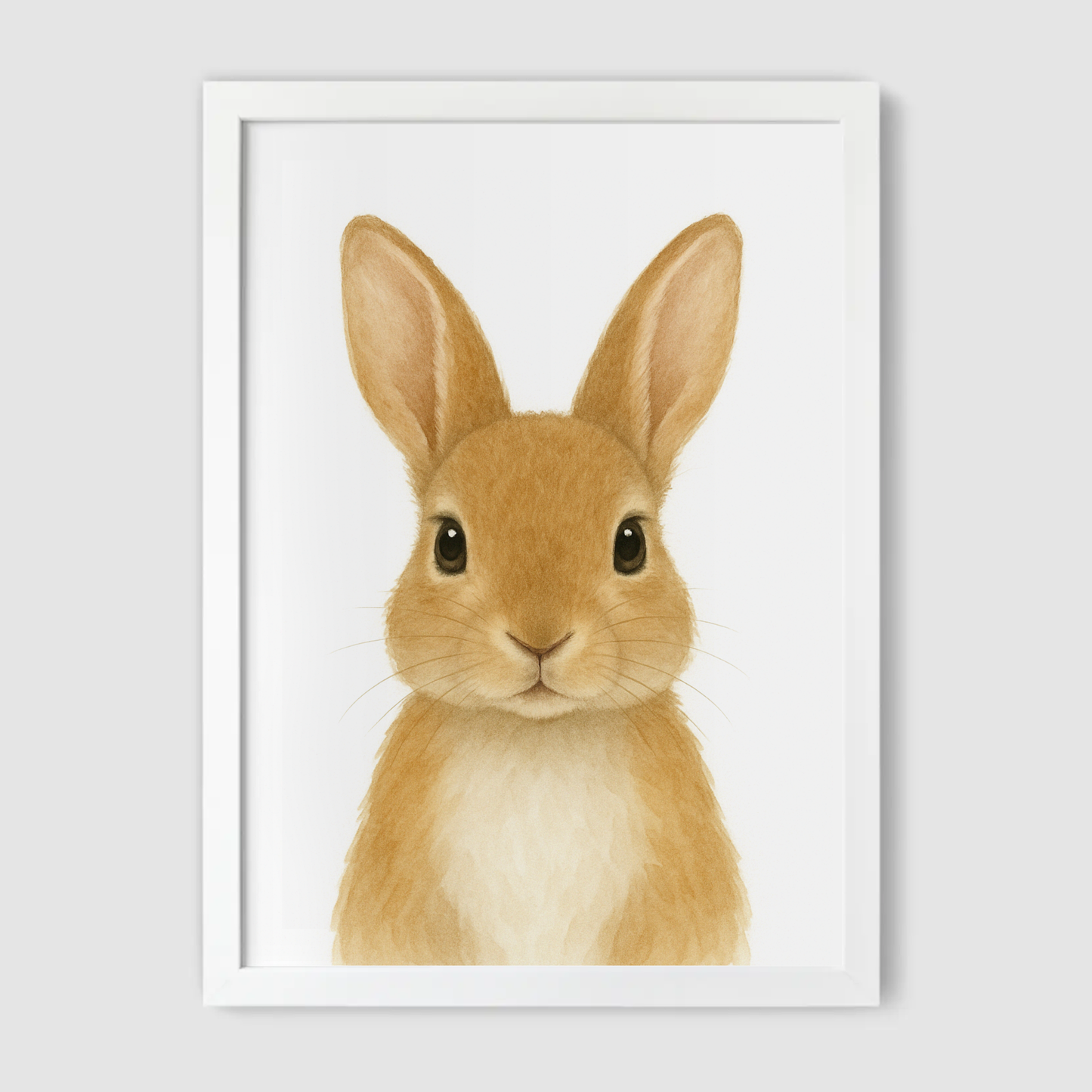 Baby Rabbit Nursery Print - Woodland Animal Collection