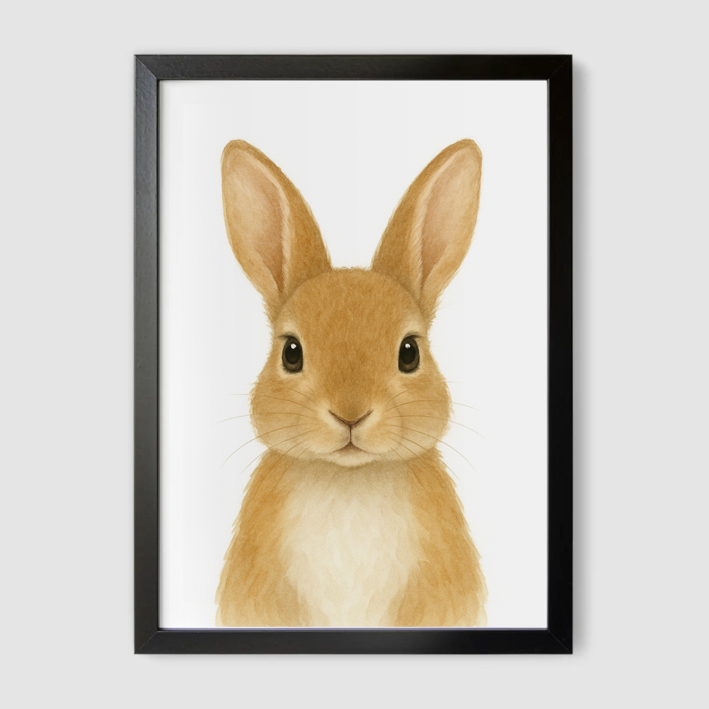 Baby Rabbit Nursery Print - Woodland Animal Collection