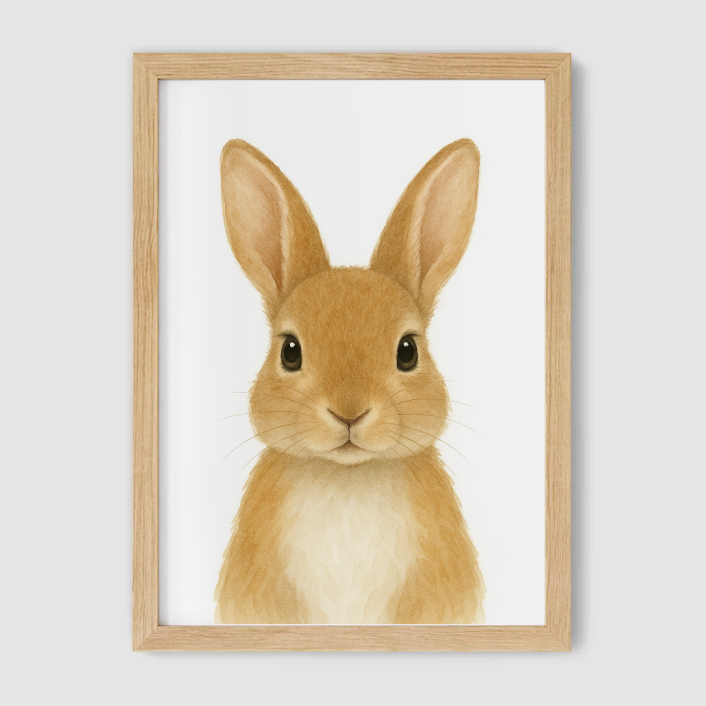 Baby Rabbit Nursery Print - Woodland Animal Collection