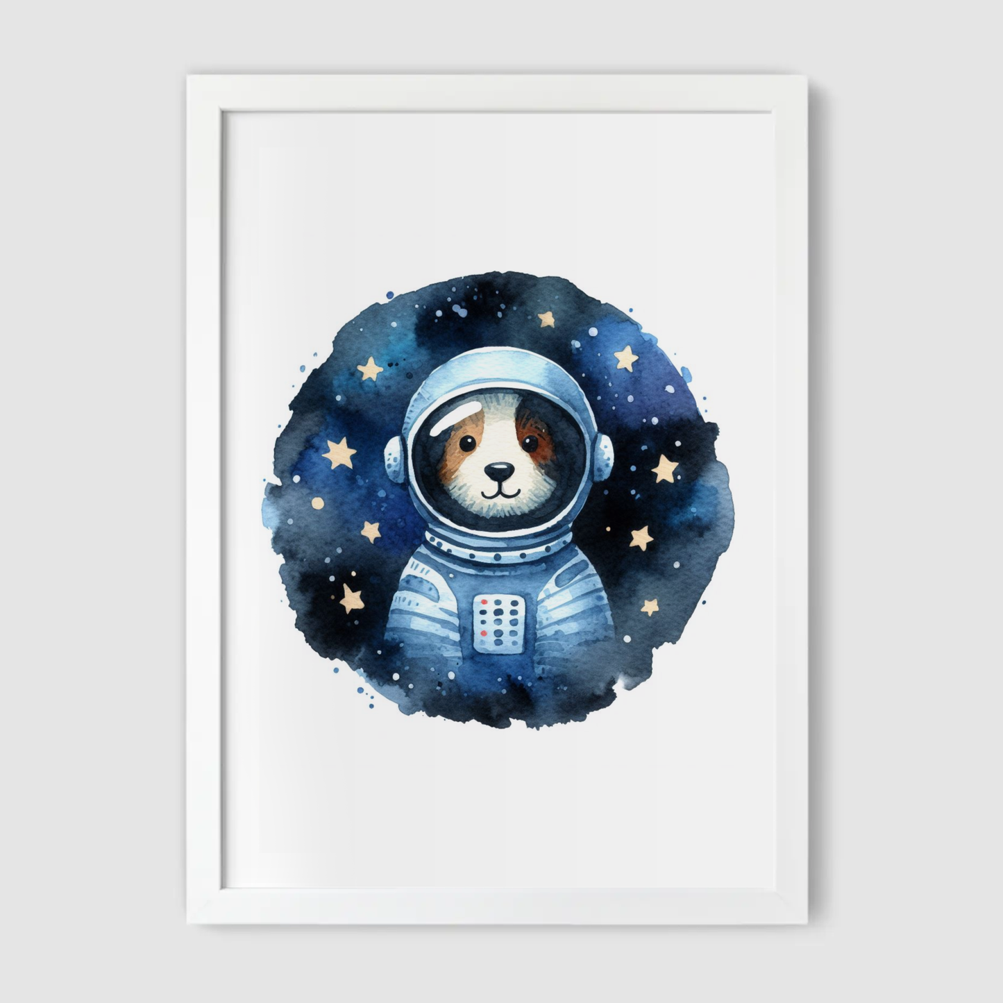 Beagle Spaceman Print - Nursery Space Collection