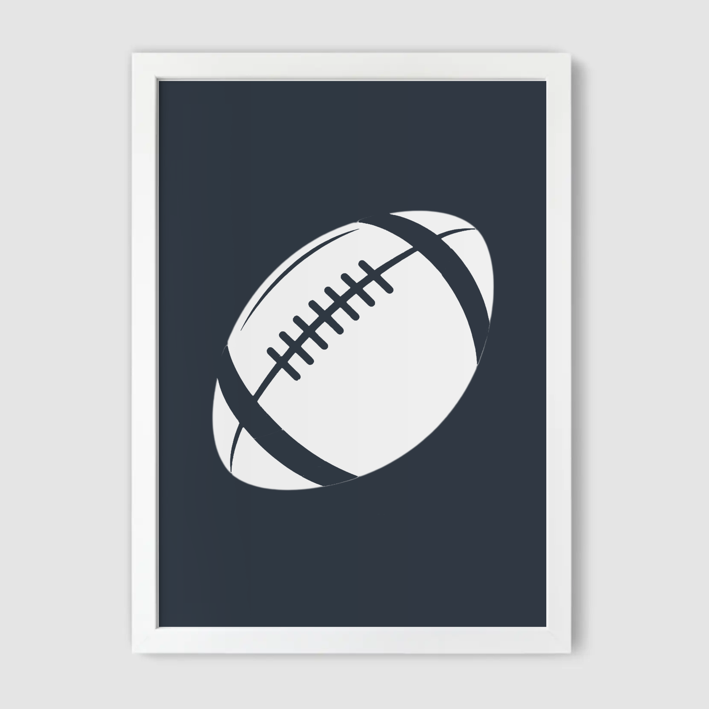 2D Rugby Ball Print - Rugby Collection