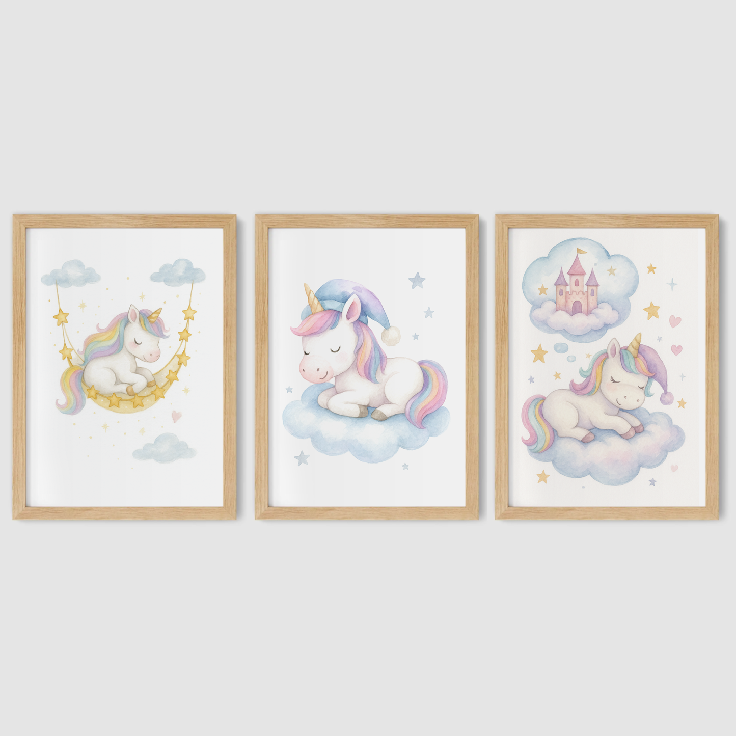 Starlight Slumber Unicorn Print Set - Unicorns Collection Set of 3