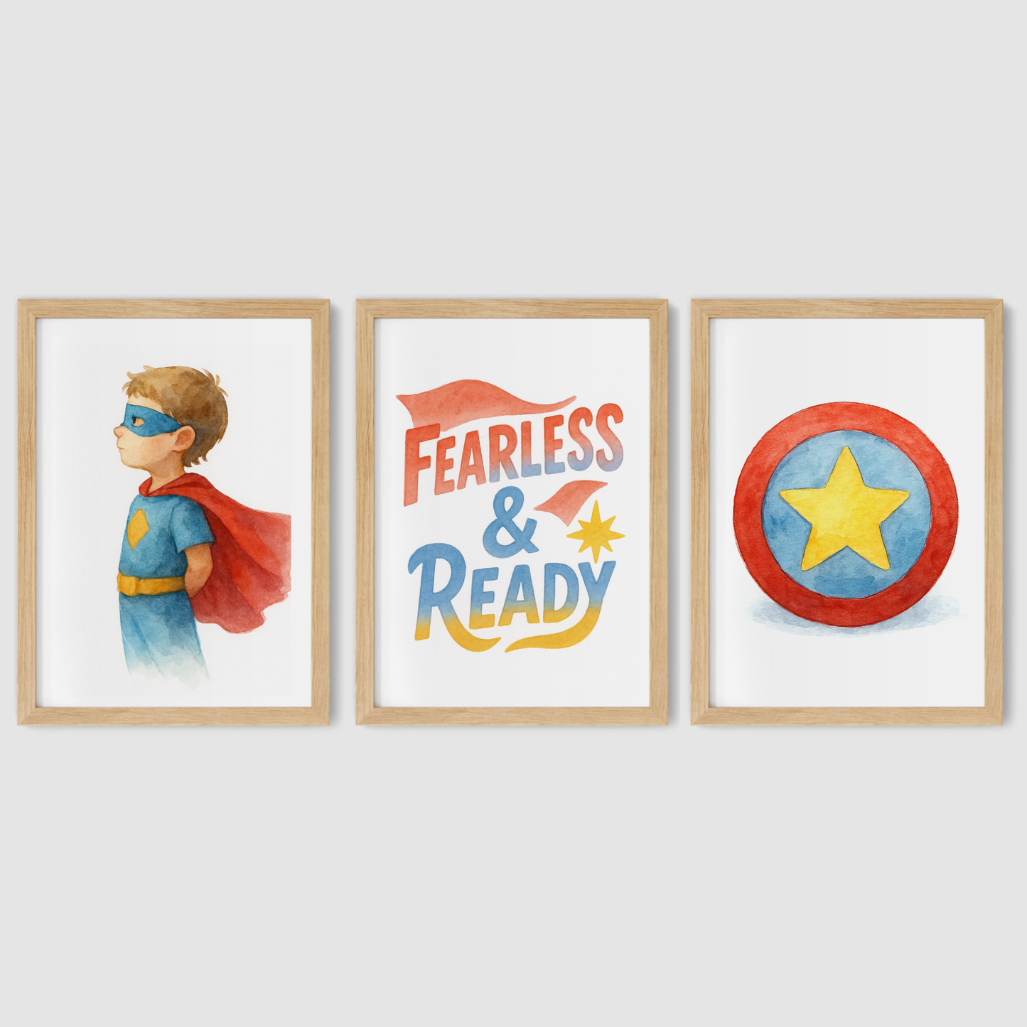 Fearless & Ready Print Set - Superhero Collection Set of 3