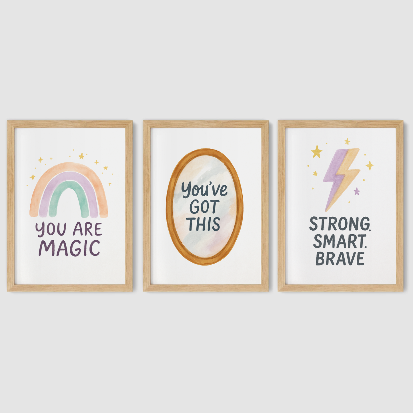 Confidence Boosters Print Set - Rainbow & Positivity Collection Set of 3