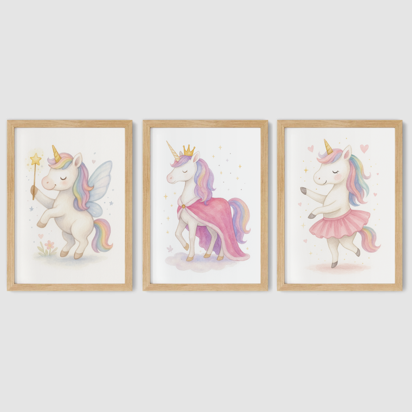 Magical Dress Up Print Set - Unicorns Collection Set of 3