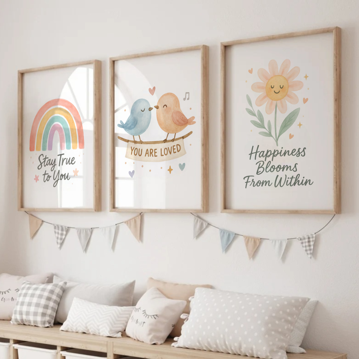 Colourful Encouragement Print Set - Rainbow & Positivity Collection Set of 3