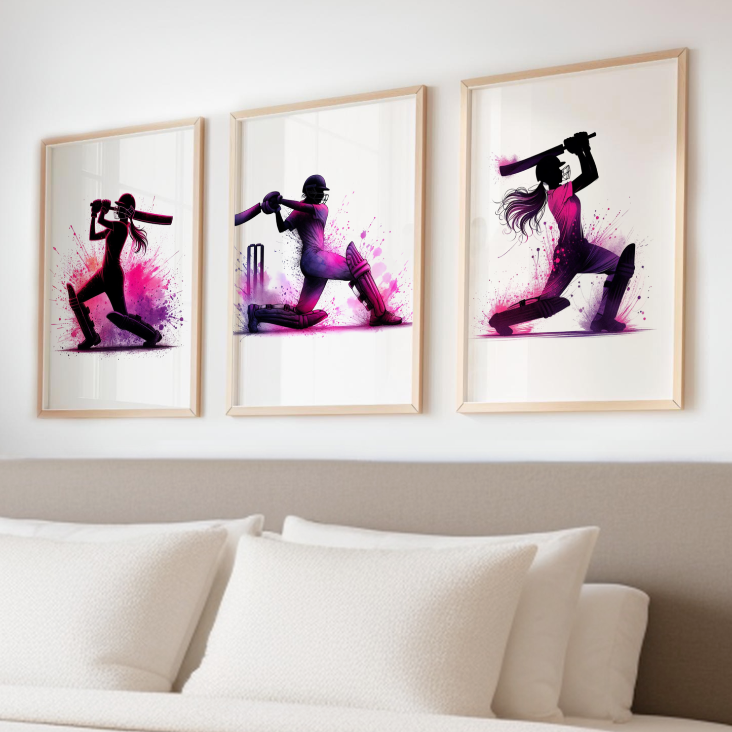Girls Pink Cricket Print Set - Cricket Collection Set of 3