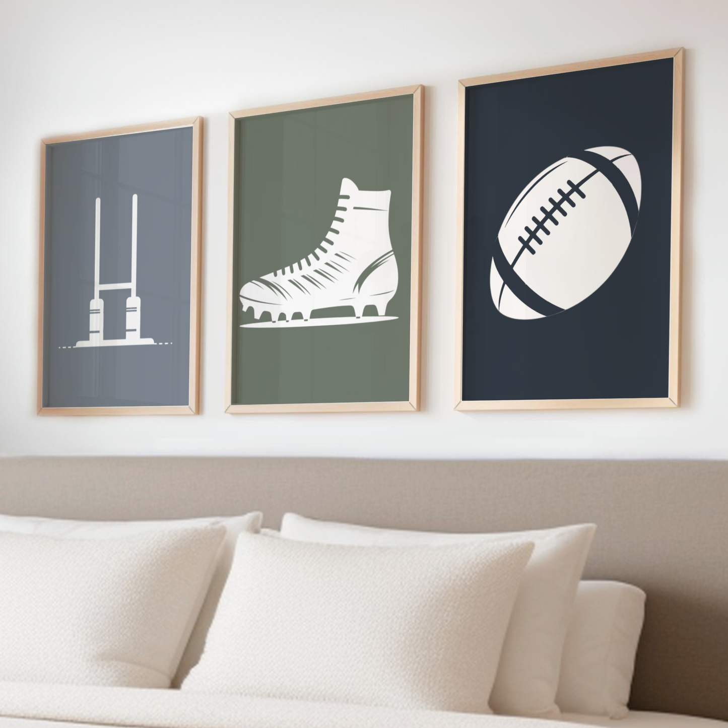 2D Rugby Print Set - Rugby Collection Set of 3