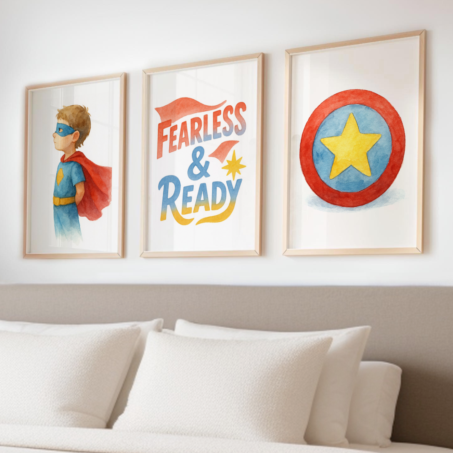 Fearless & Ready Print Set - Superhero Collection Set of 3
