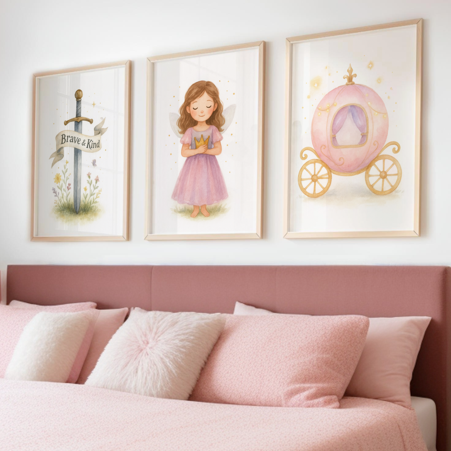 Crown & Courage Print Set - Fairytale Collection Set of 3