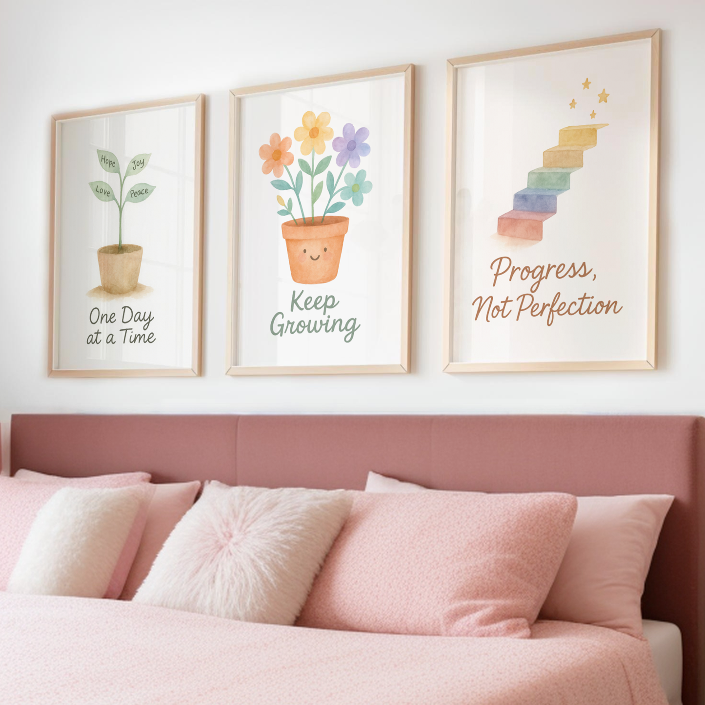 Gentle Growth Print Set - Rainbow & Positivity Collection Set of 3
