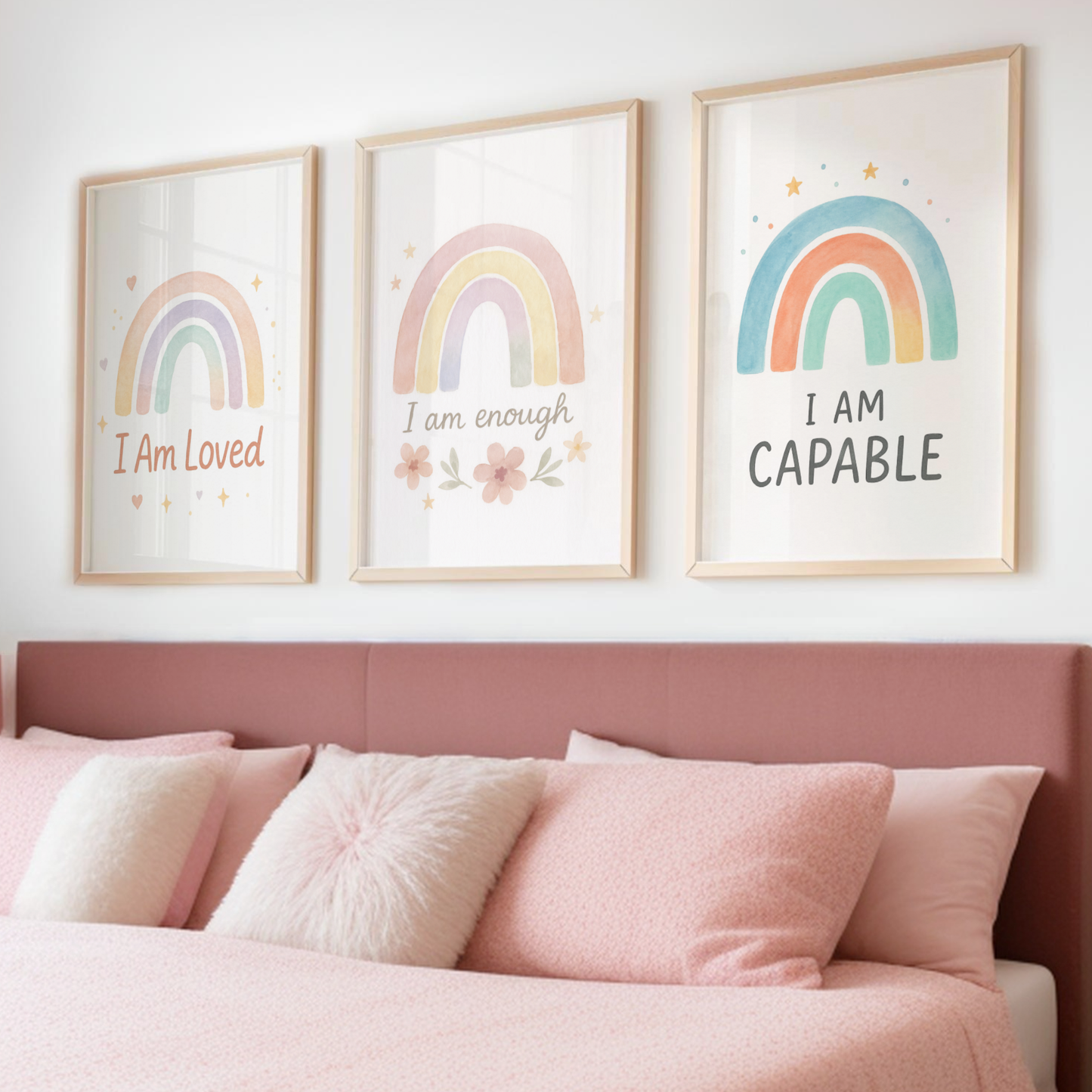 Affirmation Arches Print Set - Rainbow & Positivity Collection Set of 3