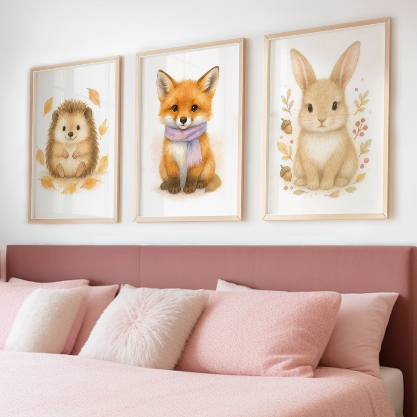 Woodland Cuties Print Set - Cute Pets Collection Set of 3