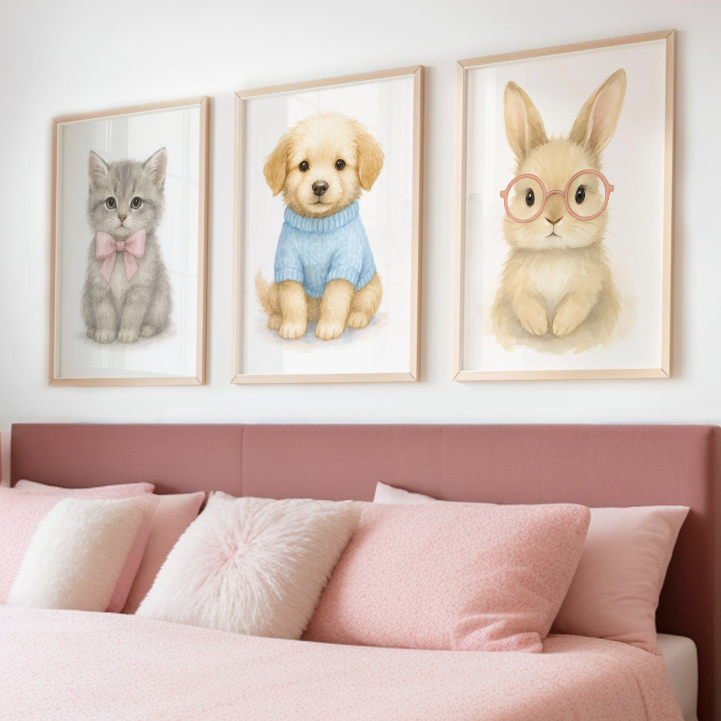 Best Dressed Pets Print Set - Cute Pets Collection Set of 3