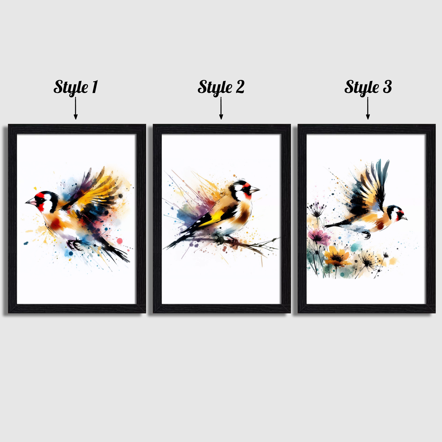 Goldfinch Print Set