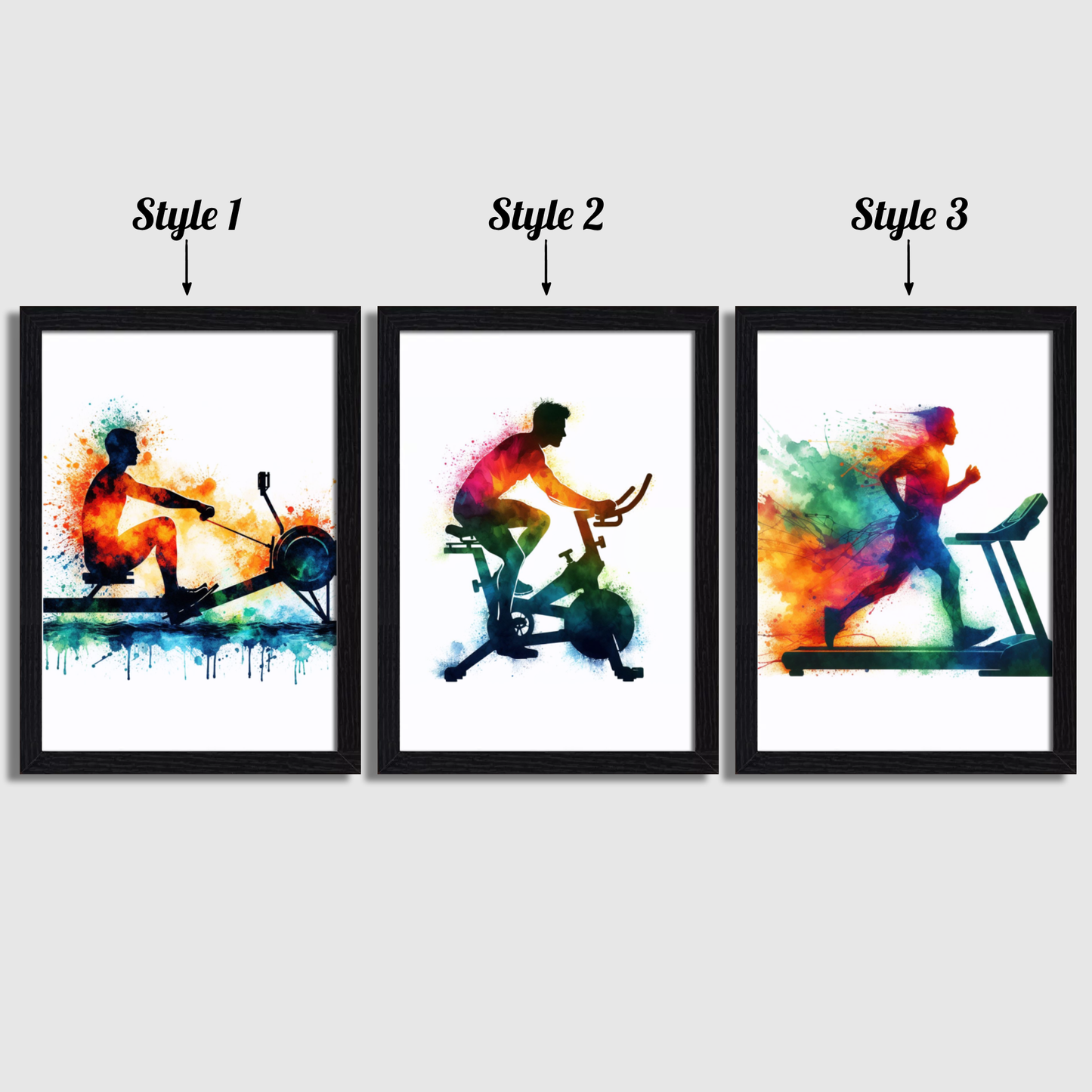 Men's Gym Print Set