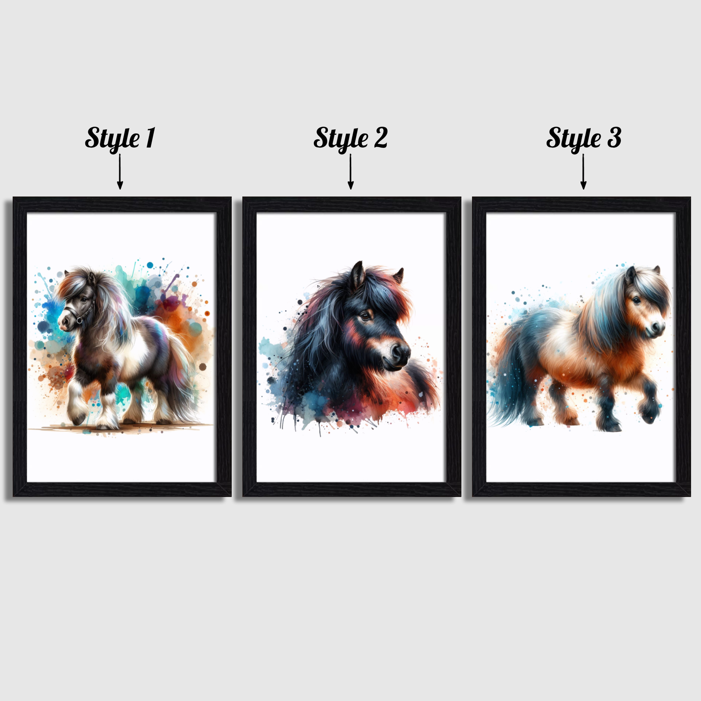 Shetland Pony Print Set