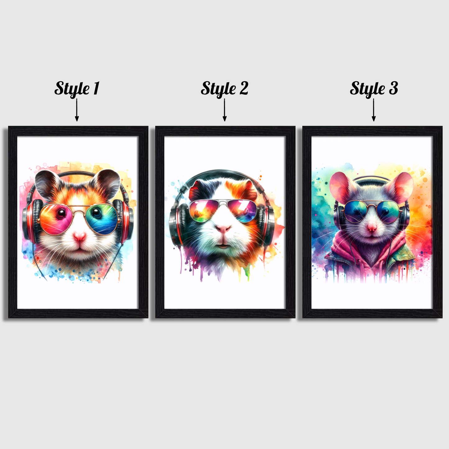 Small Pets Gaming Print Set