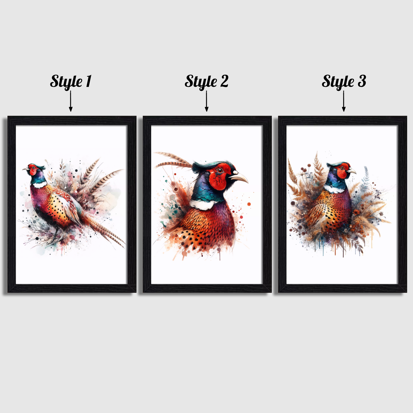 Pheasant Print Set