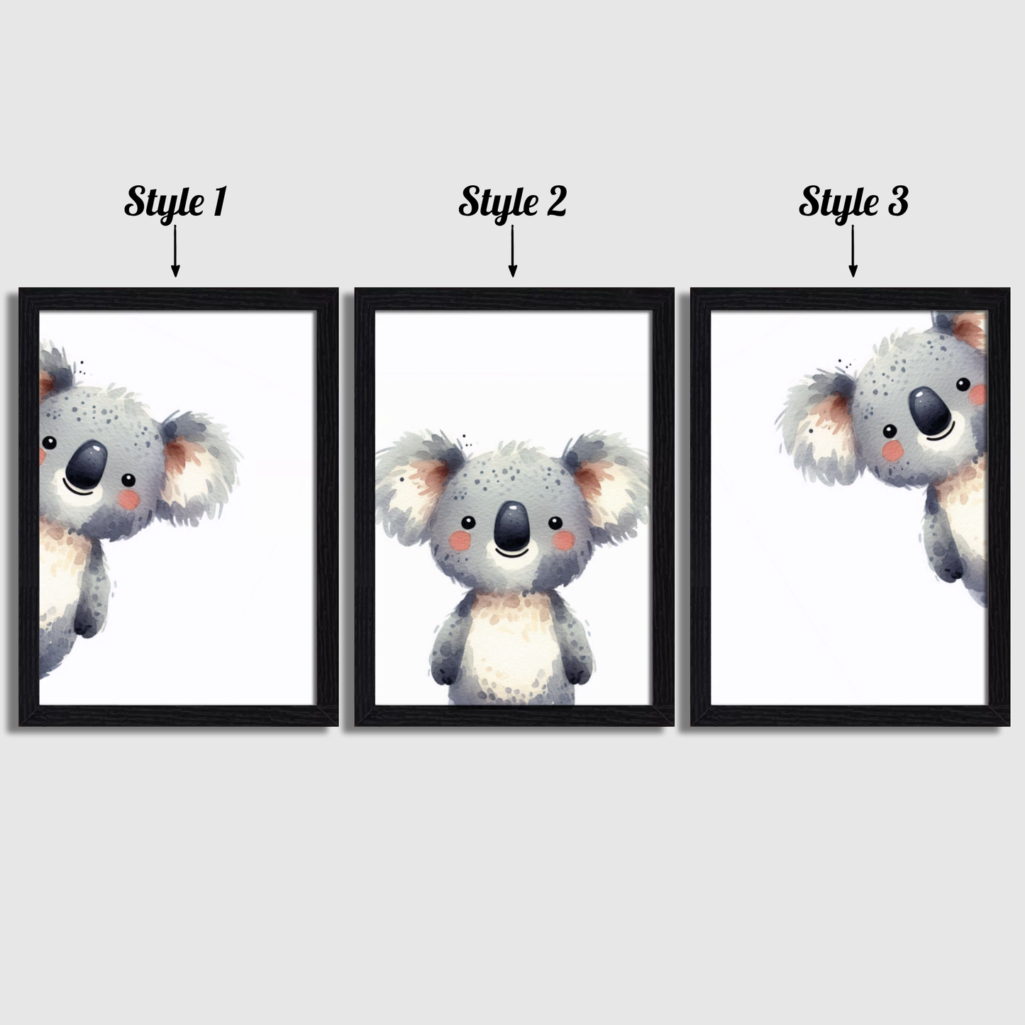 Peeking Koala Print Set