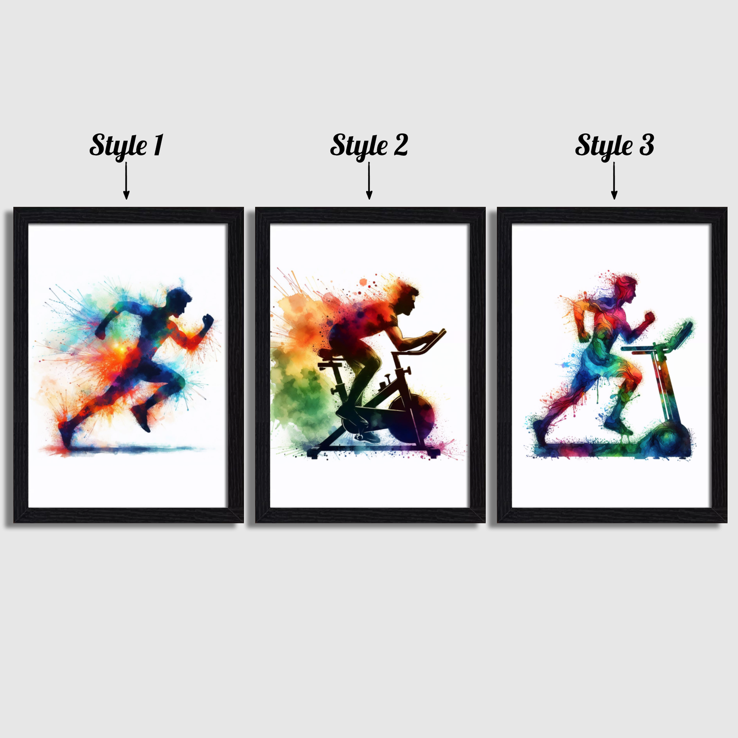 Men's Cardio Gym Print Set