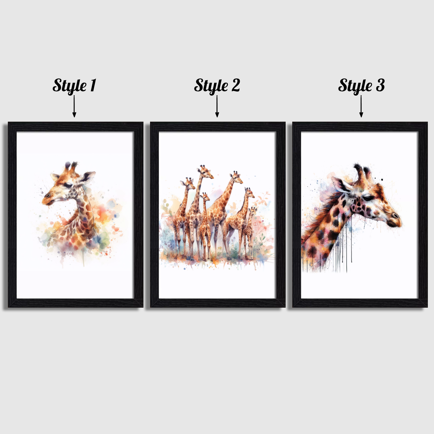 Giraffe Print Set