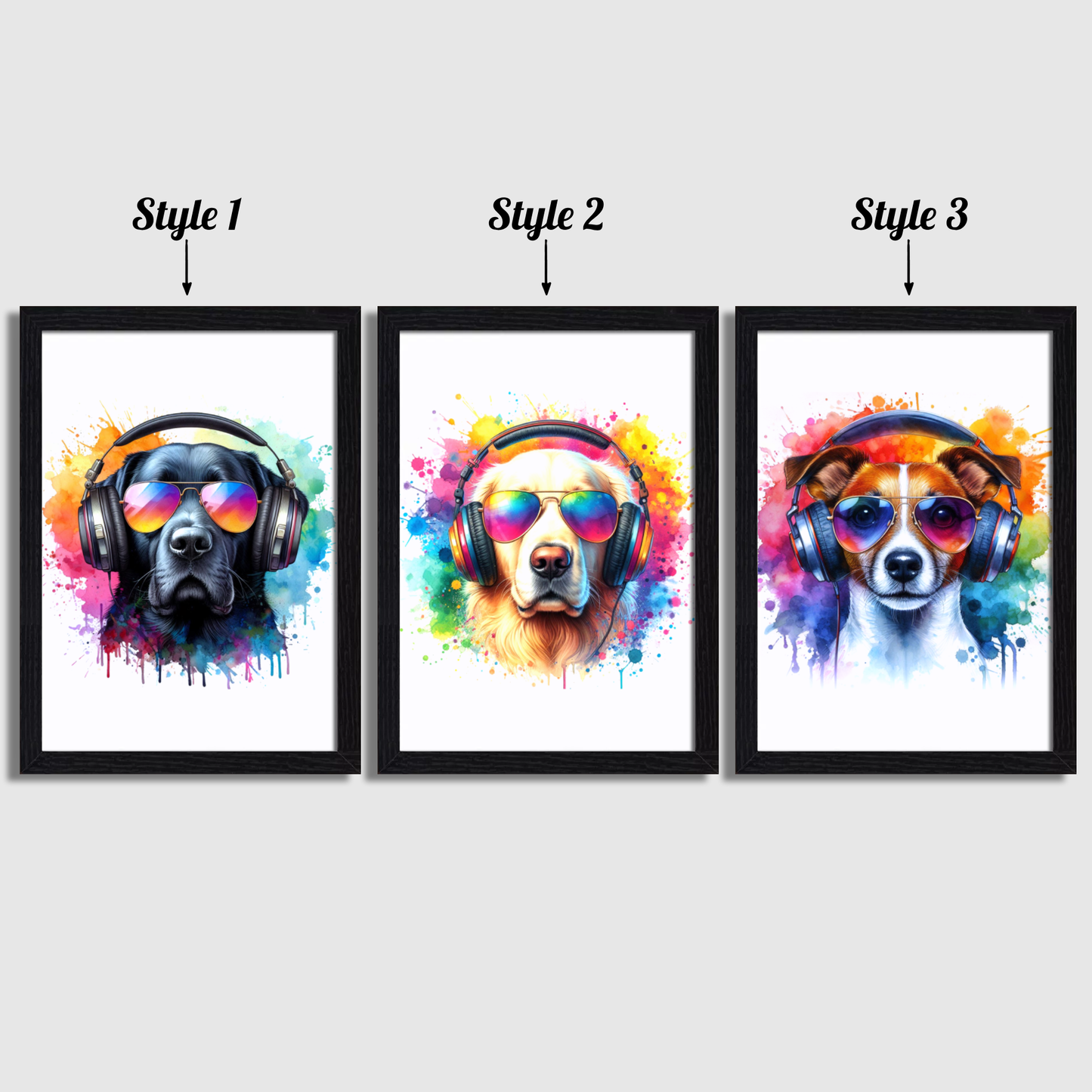 Dog Gaming Print Set