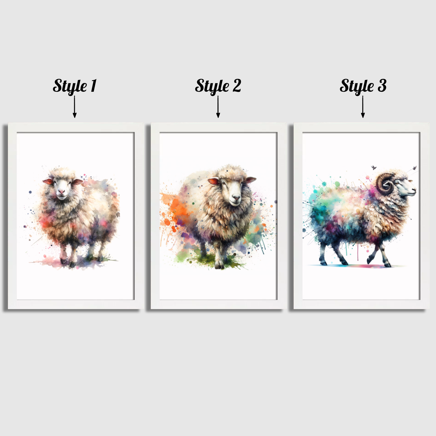 Sheep Print Set
