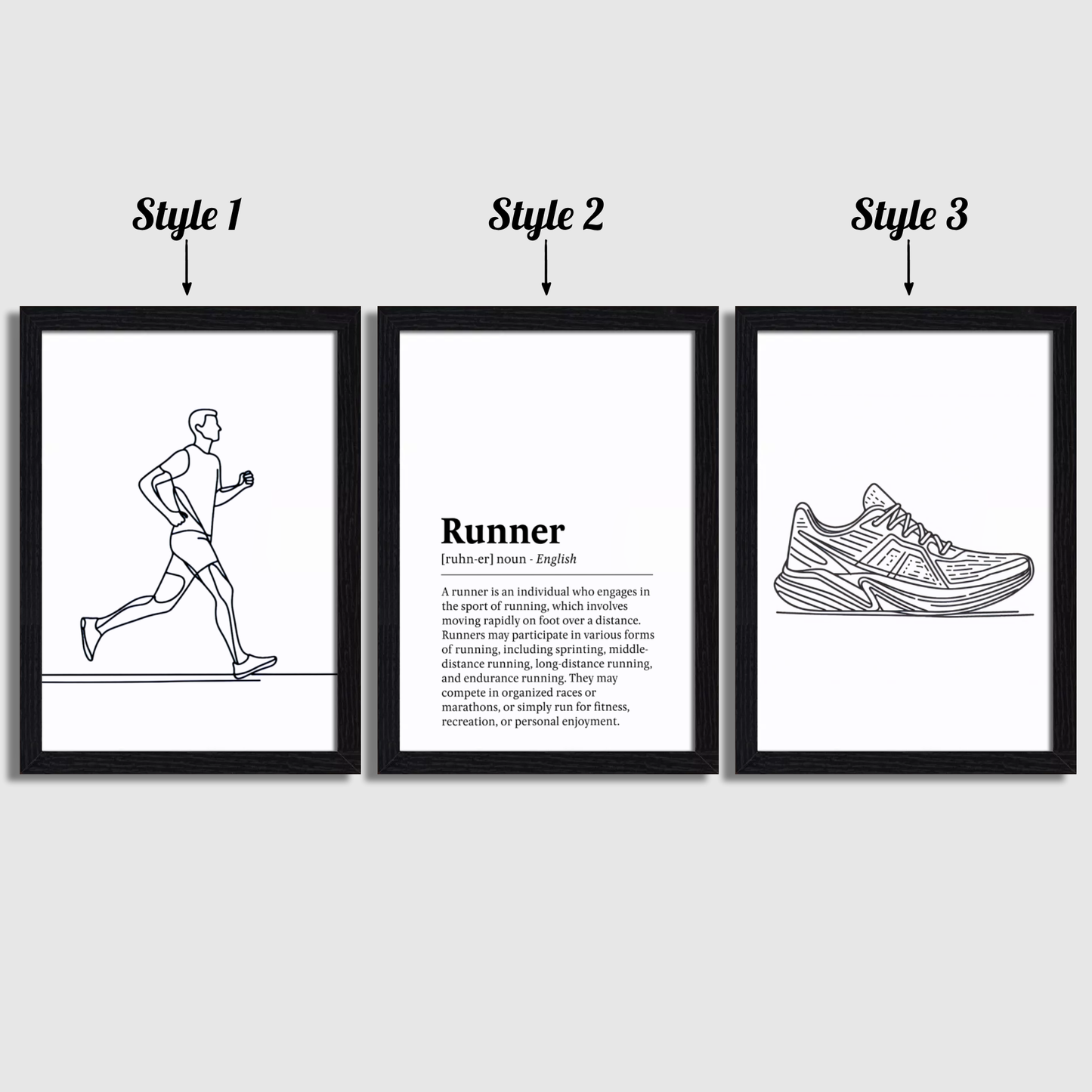 Runner Definition Print Set