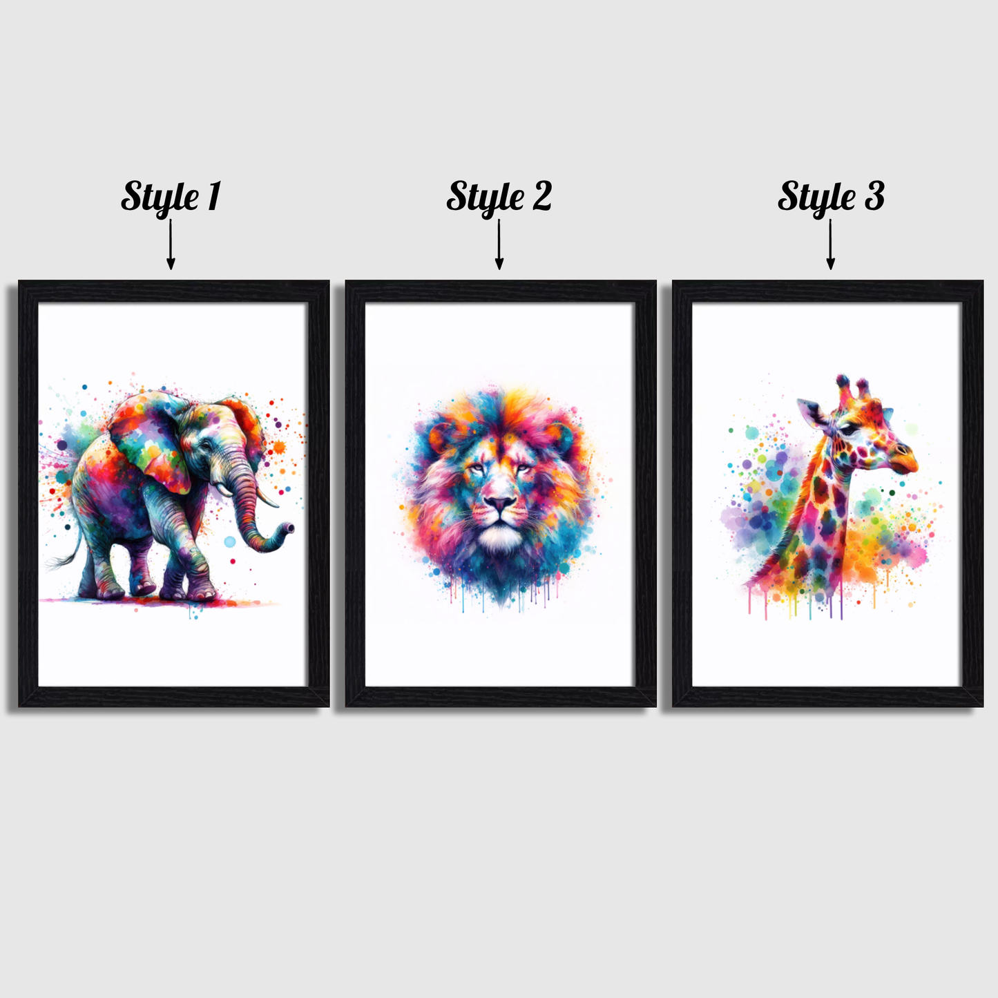 Colourful Animal Print Set