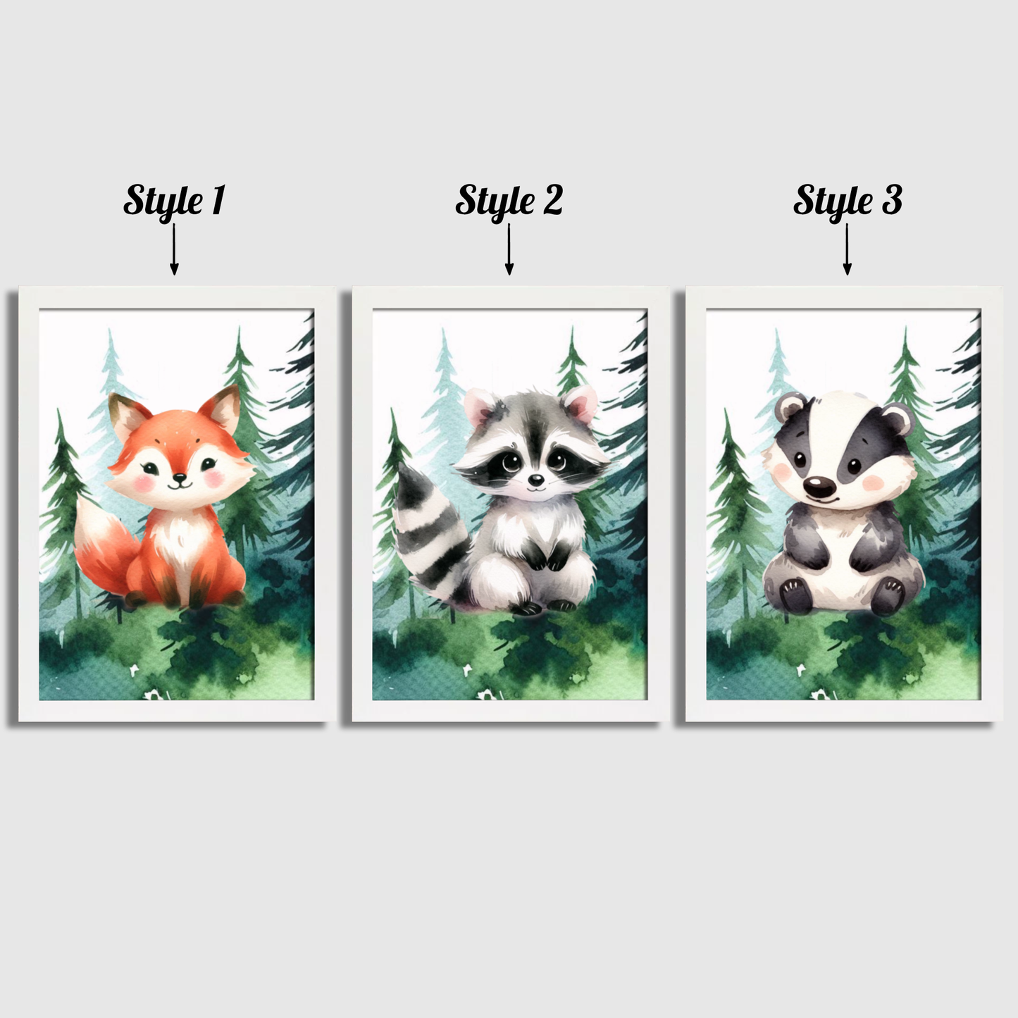 Woodland Nursery Print Set
